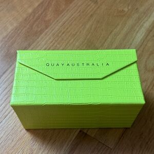 Quay Australia Vibrant Green Sunglasses Box